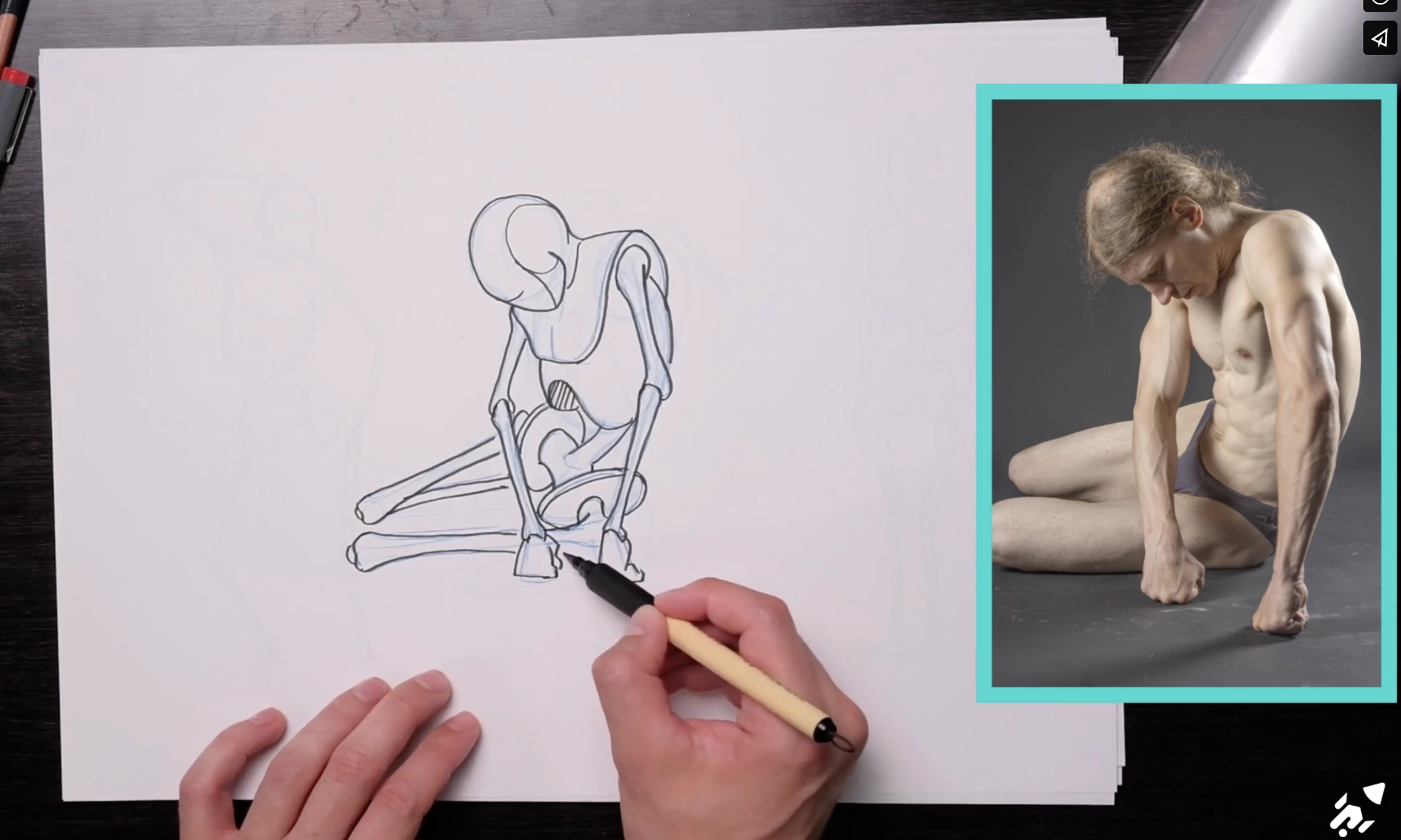 Drawing from observation with simple form