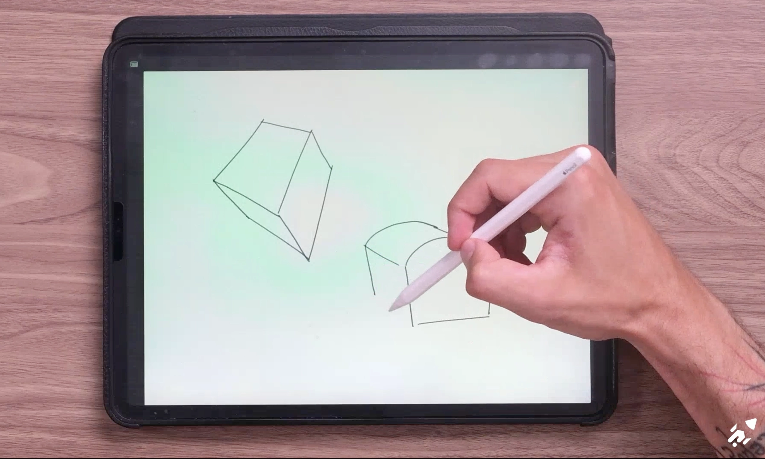 Draw manipulated boxes and cylinders in space