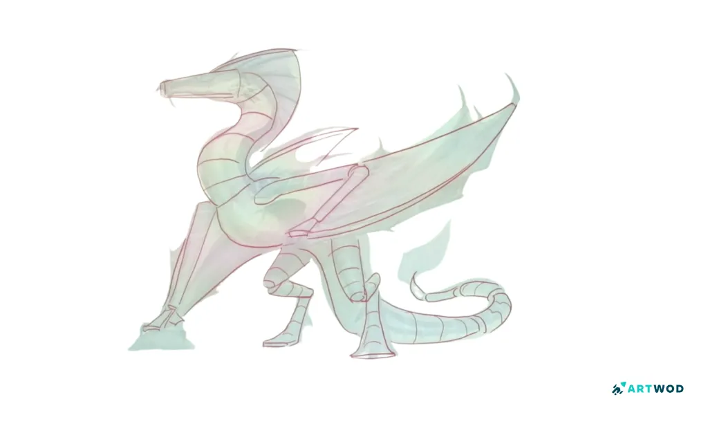 Step 1: How to draw dragons, step-by-step guide for beginners