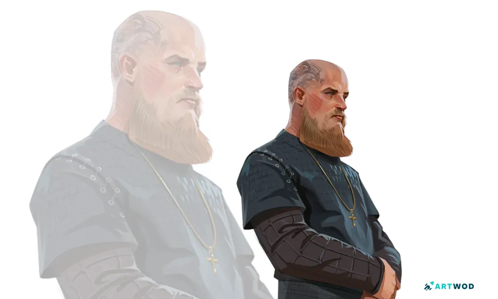 Ragnar Portrait by Antonio Stappaerts, digital 2d art