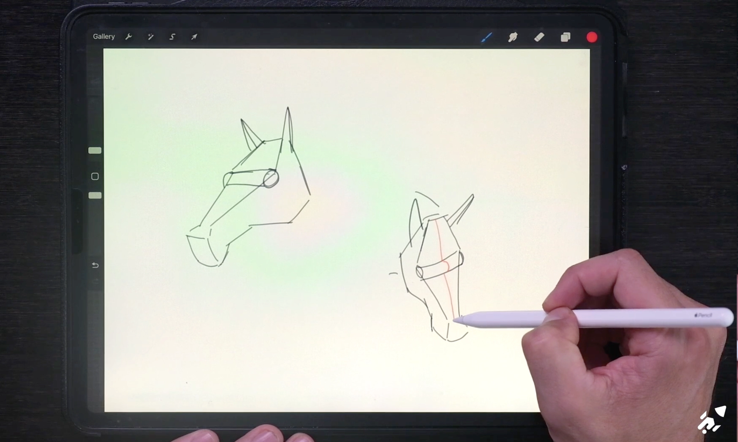 A horse's head is just a combination of manipulated boxes and cylinders