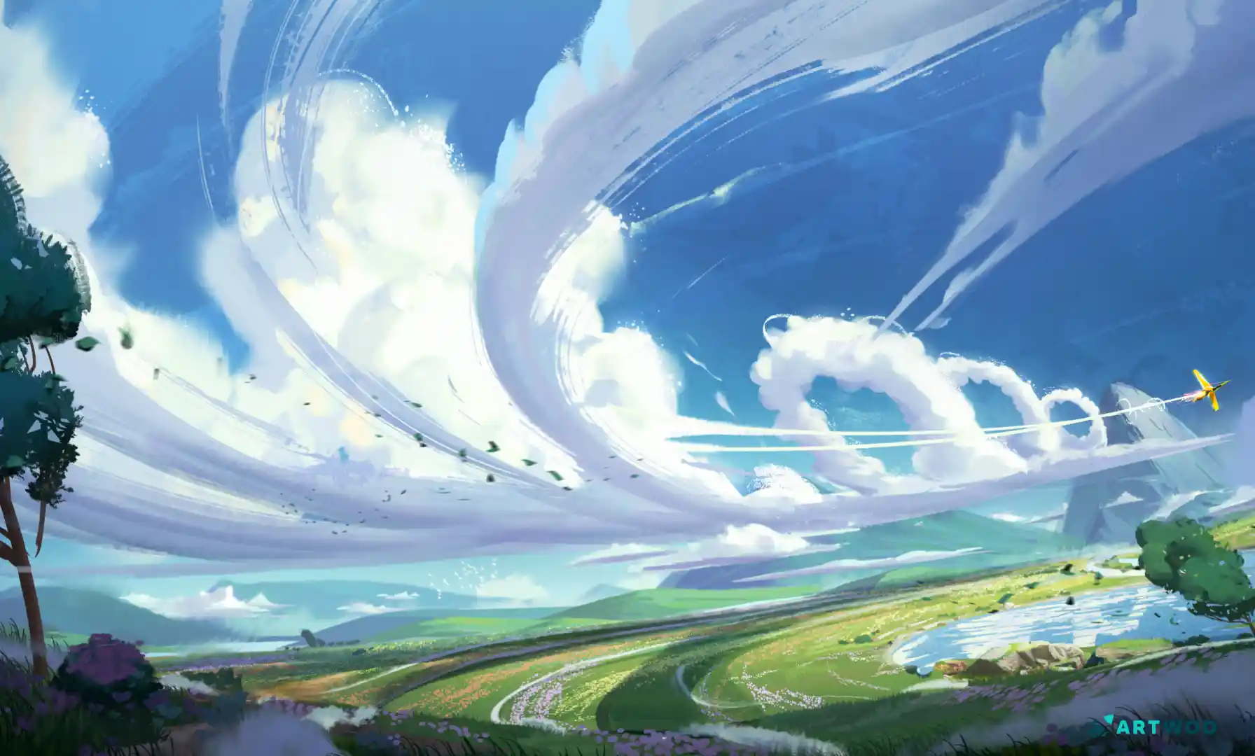 Wolken zeichnen: Techniken für realistische und stilisierte Himmel