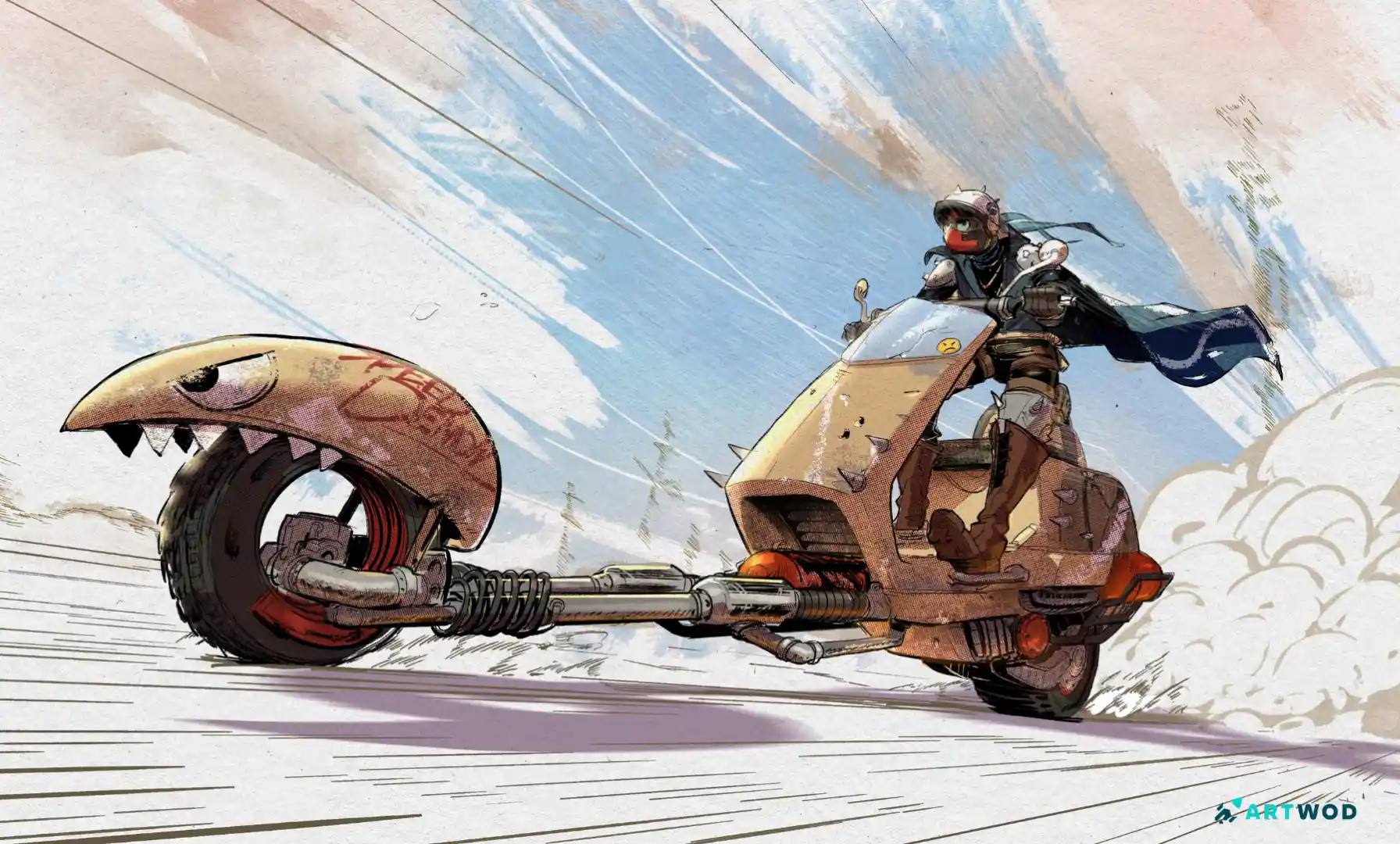 Drawing Crazy Scooters: Fun Concepts and Dynamic Vehicle Sketches