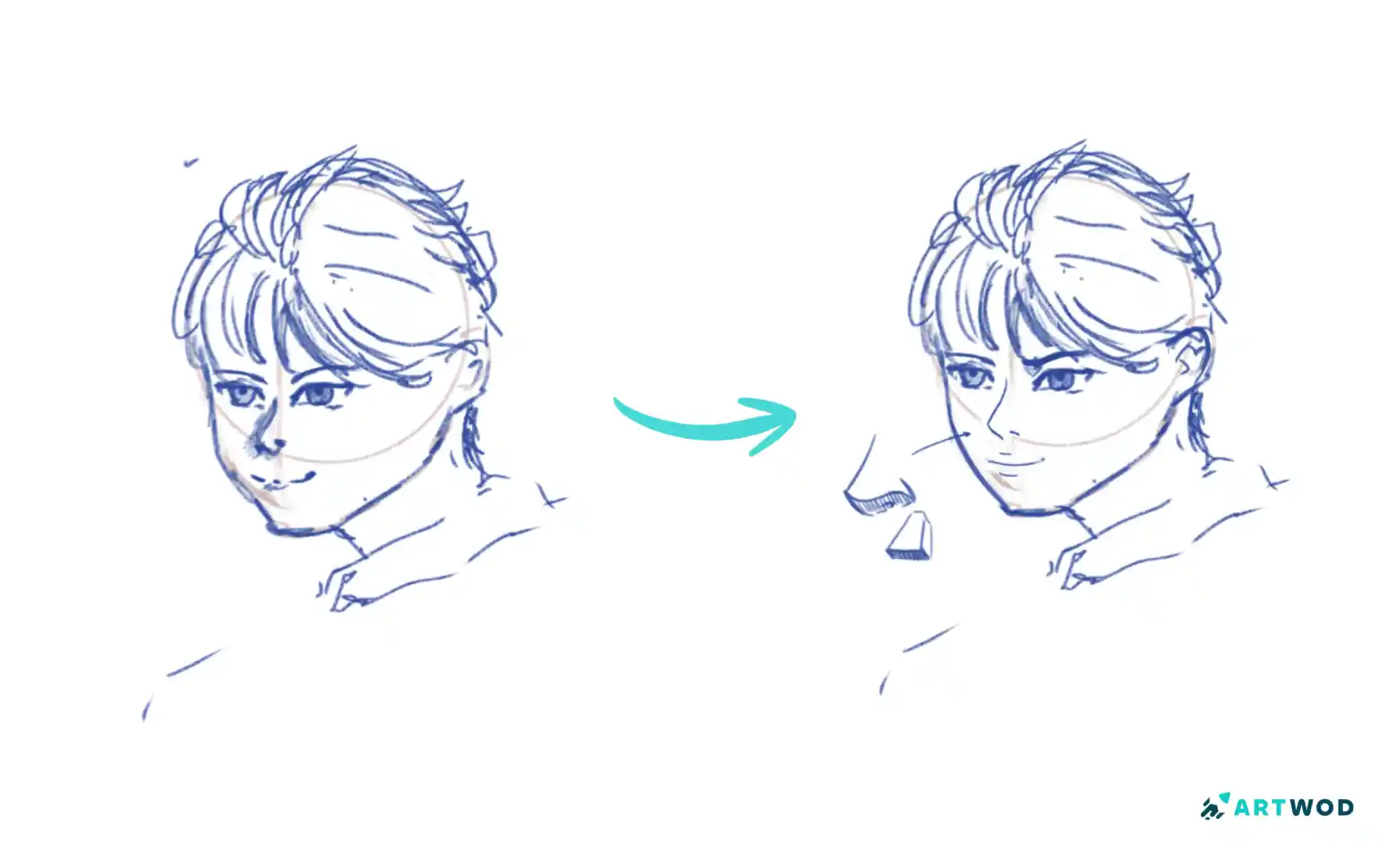 Anime Boy Nose Drawing: Simplify an Anime Boy Nose Without Losing Structure