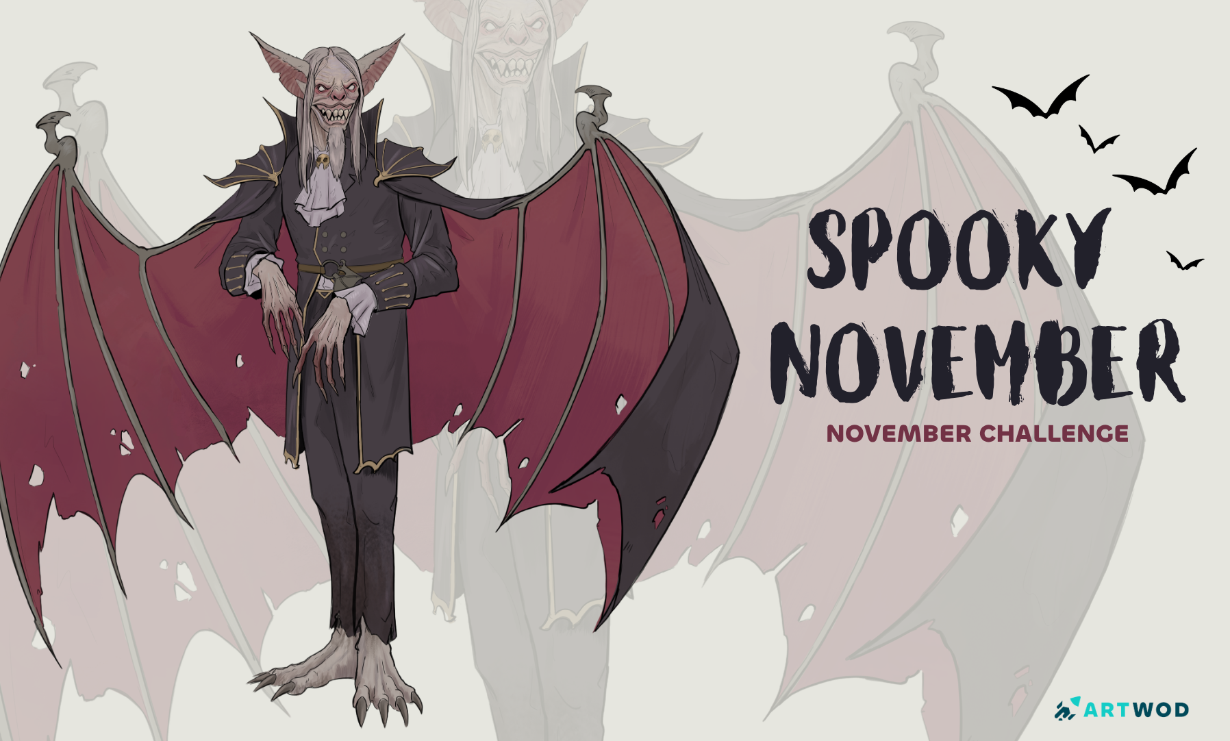 Vampire Character Design by Fosco, digital 2d art