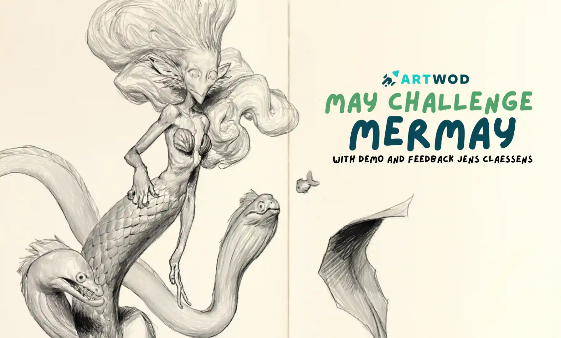 Mermay 2026 Art Challenge | Mermaid Drawing, Feedback & Daily Practice