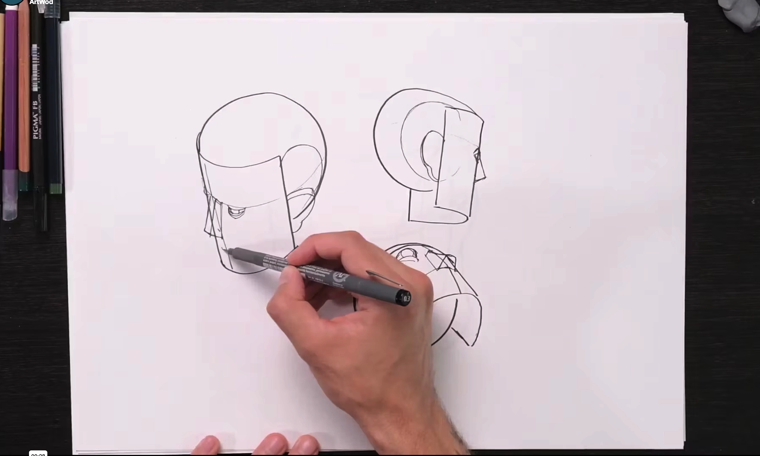 Applying simple head features on top of the head construction.