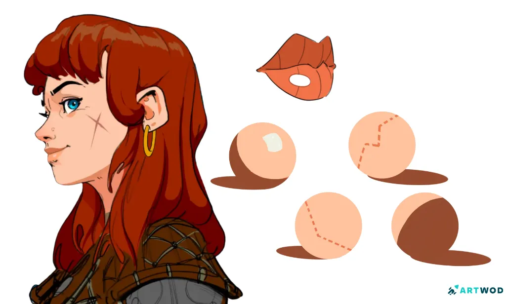 Cel shading example by Antonio Stappaerts digital 2d art