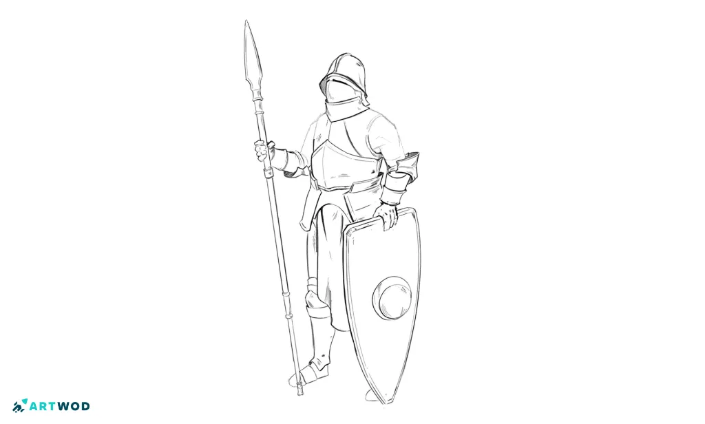 Use this template to render the armor 3 times!