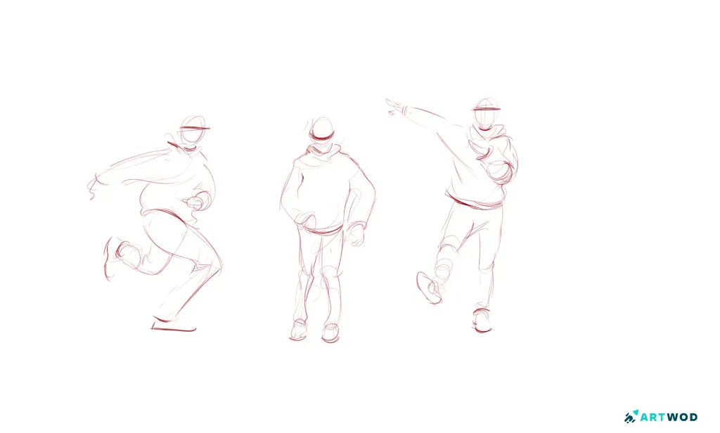 Step 3: Gesture Drawing: Techniques to Capture Dynamic Movement