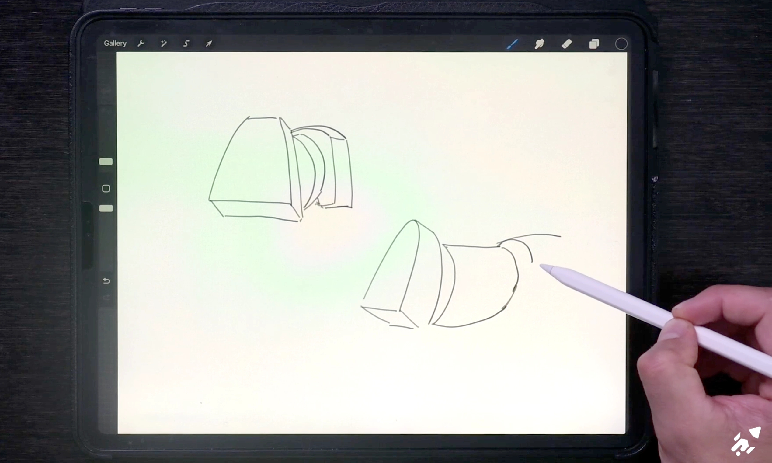 The torso of a horse can be broken down into simple form