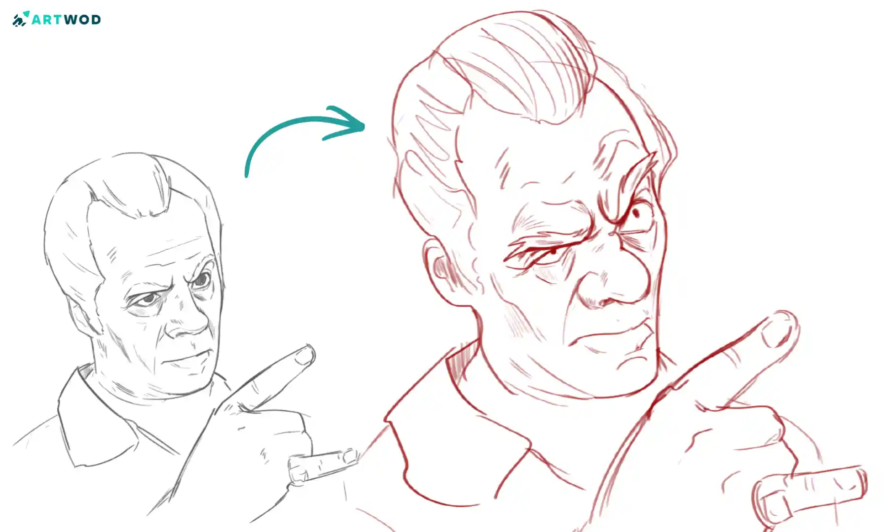 Paulie from the Sopranos 2 Portraits by Jesus Meza (Fosco). Digital 2d art.