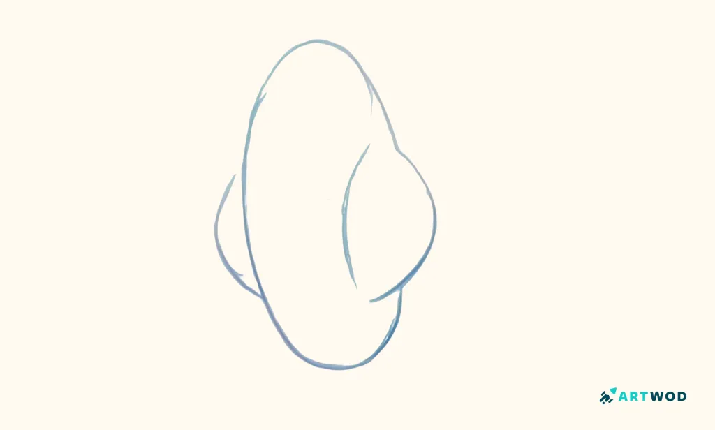 Schritt 2: Wie zeichnet man Alienköpfe: Ein Leitfaden für kreative Sci-Fi-Porträts