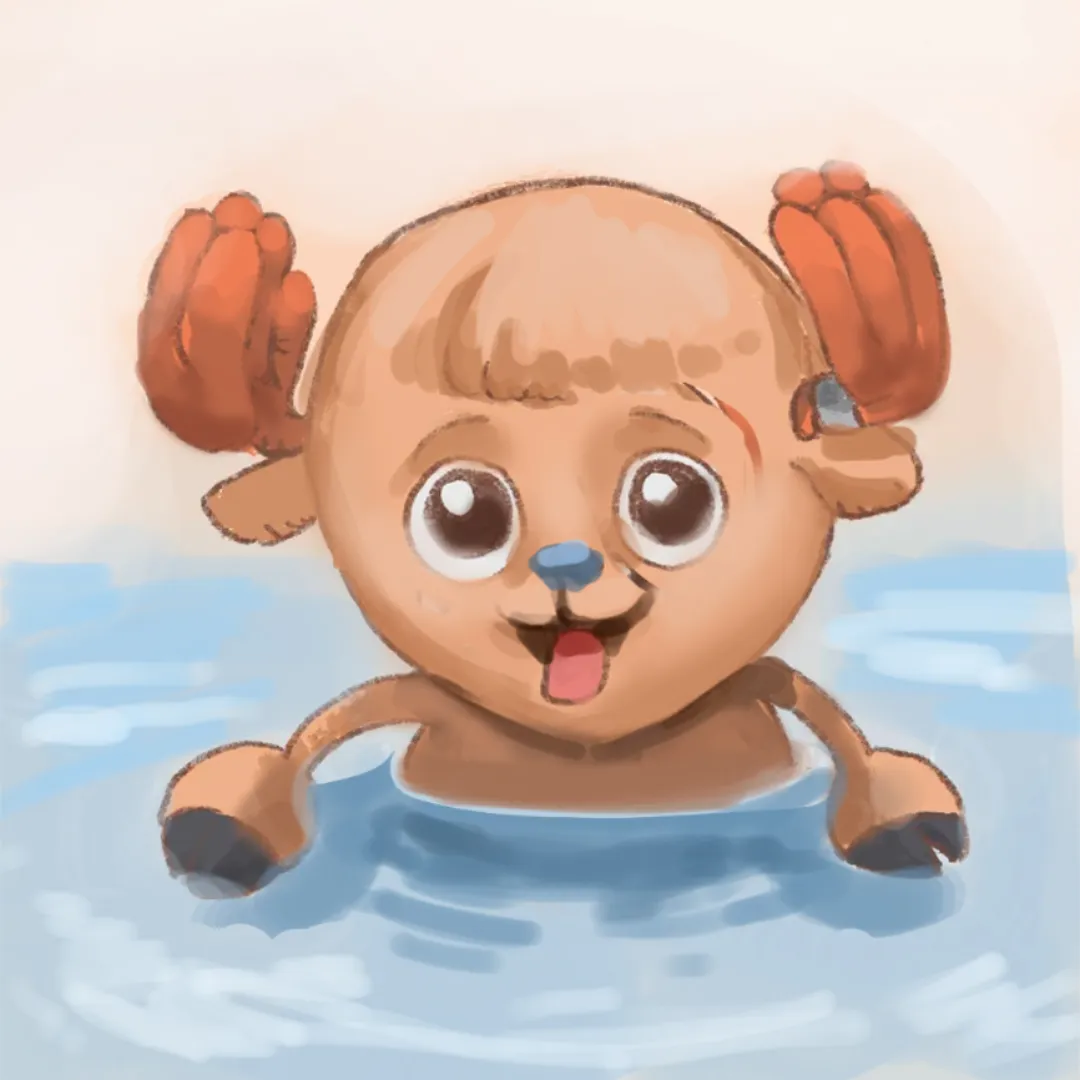 Chopper swimming