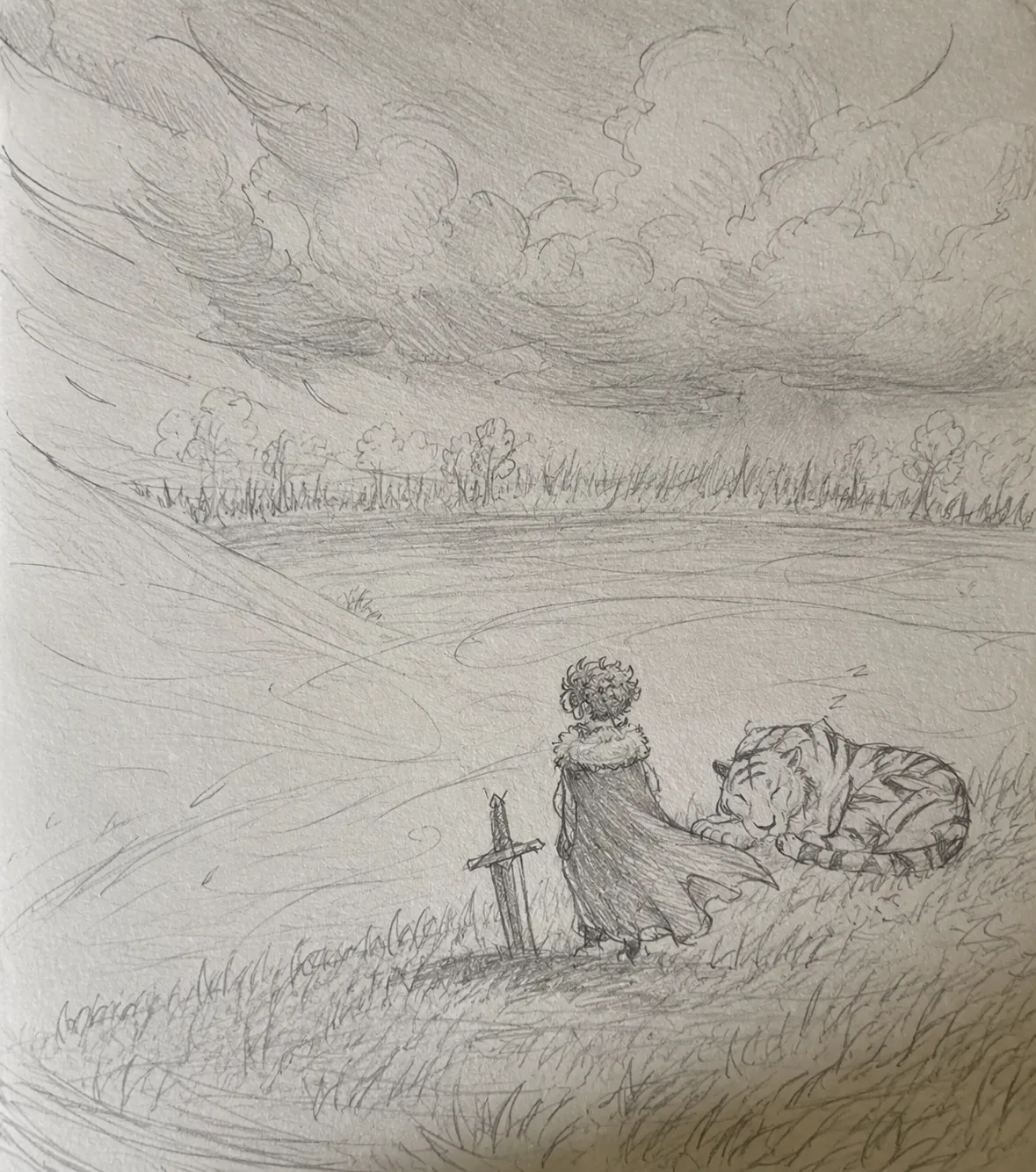 Oc gazing at upcoming storm