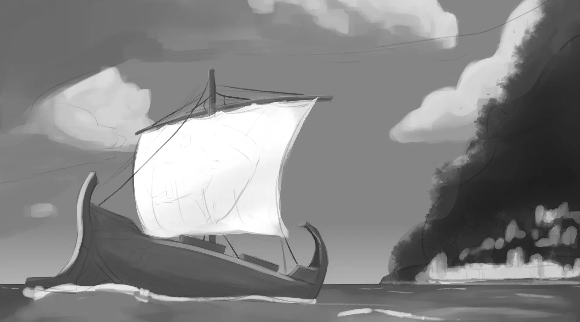 Odysseus Leaving Troy