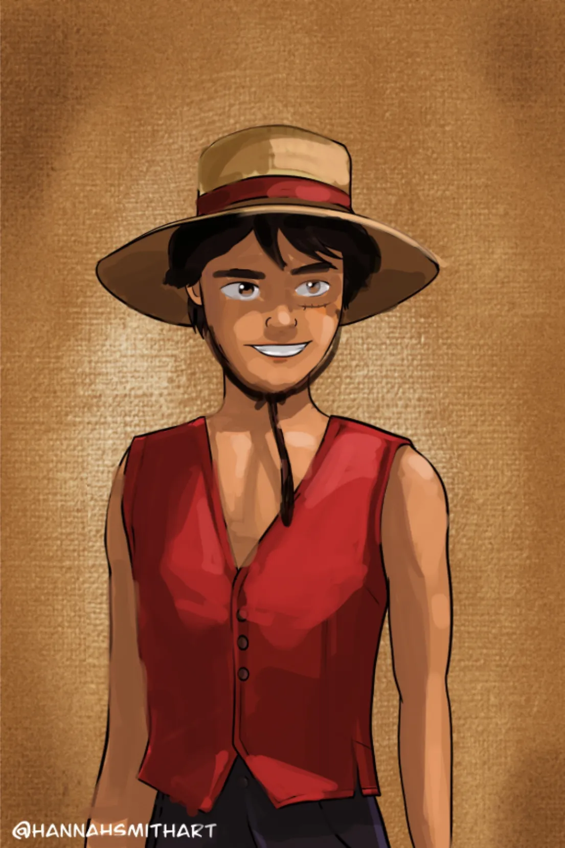 Luffy for the One Piece Character challenge!