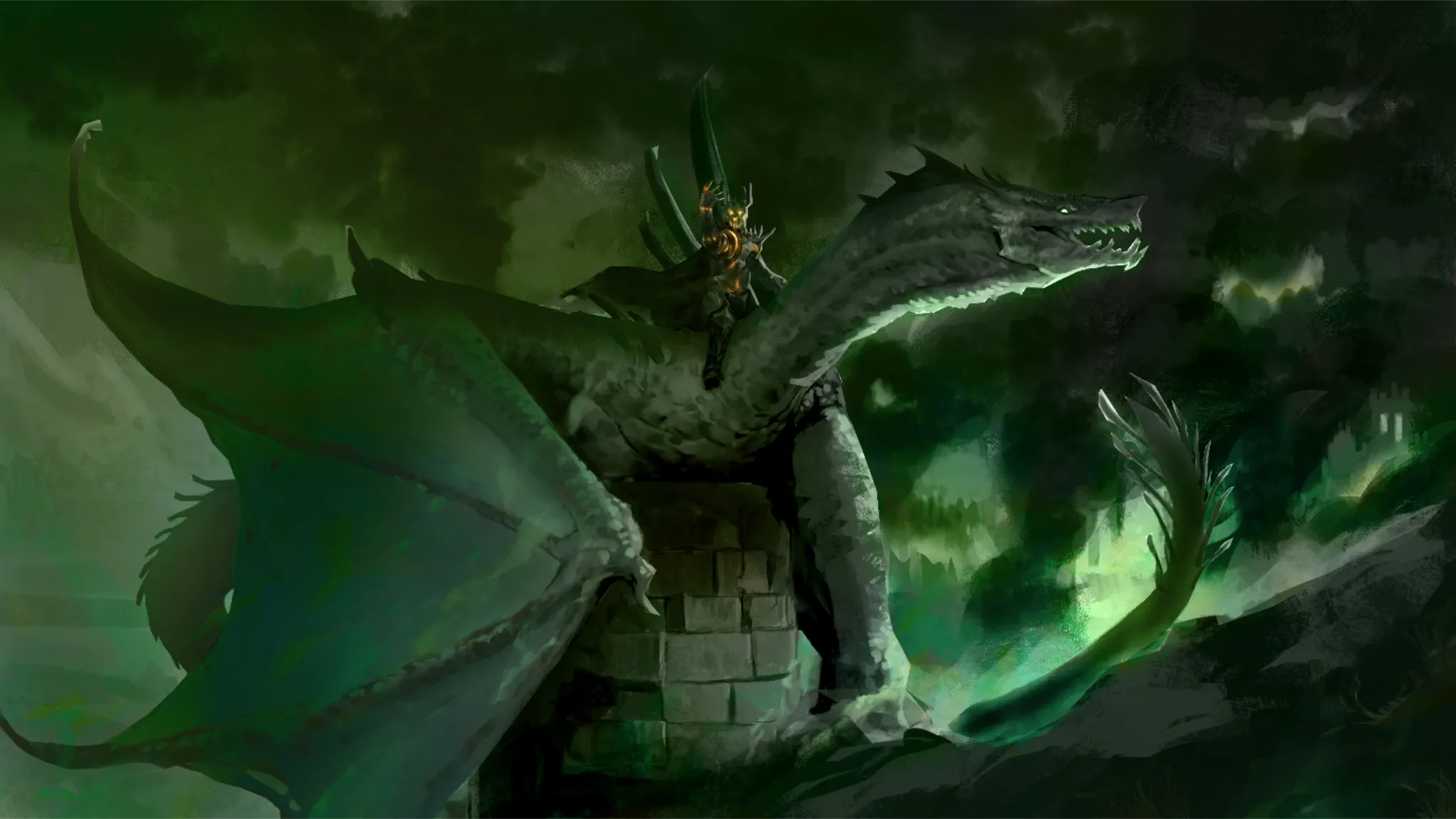 Sauron and fellbeast