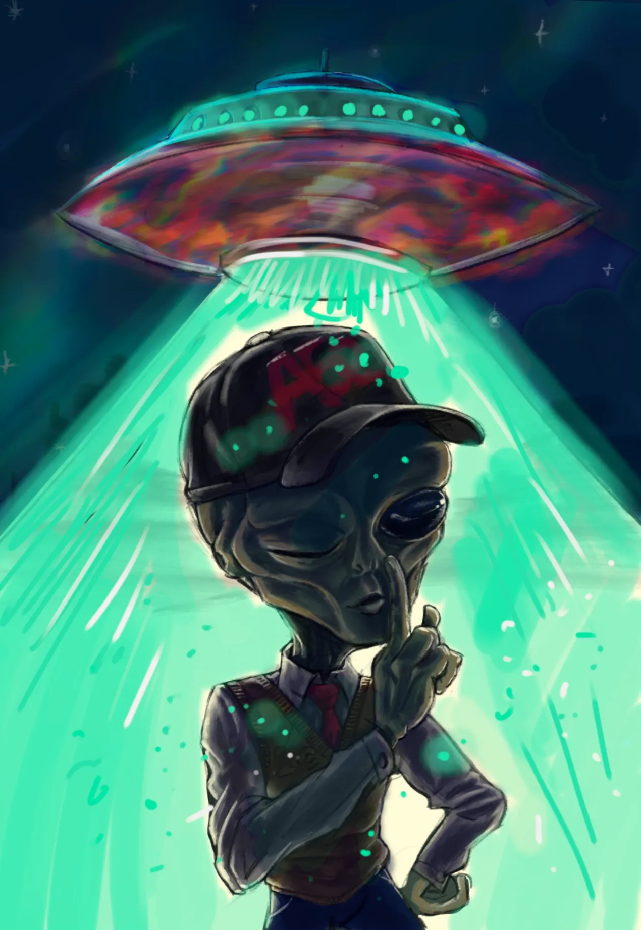 Secret College at Area 52 (fanart)