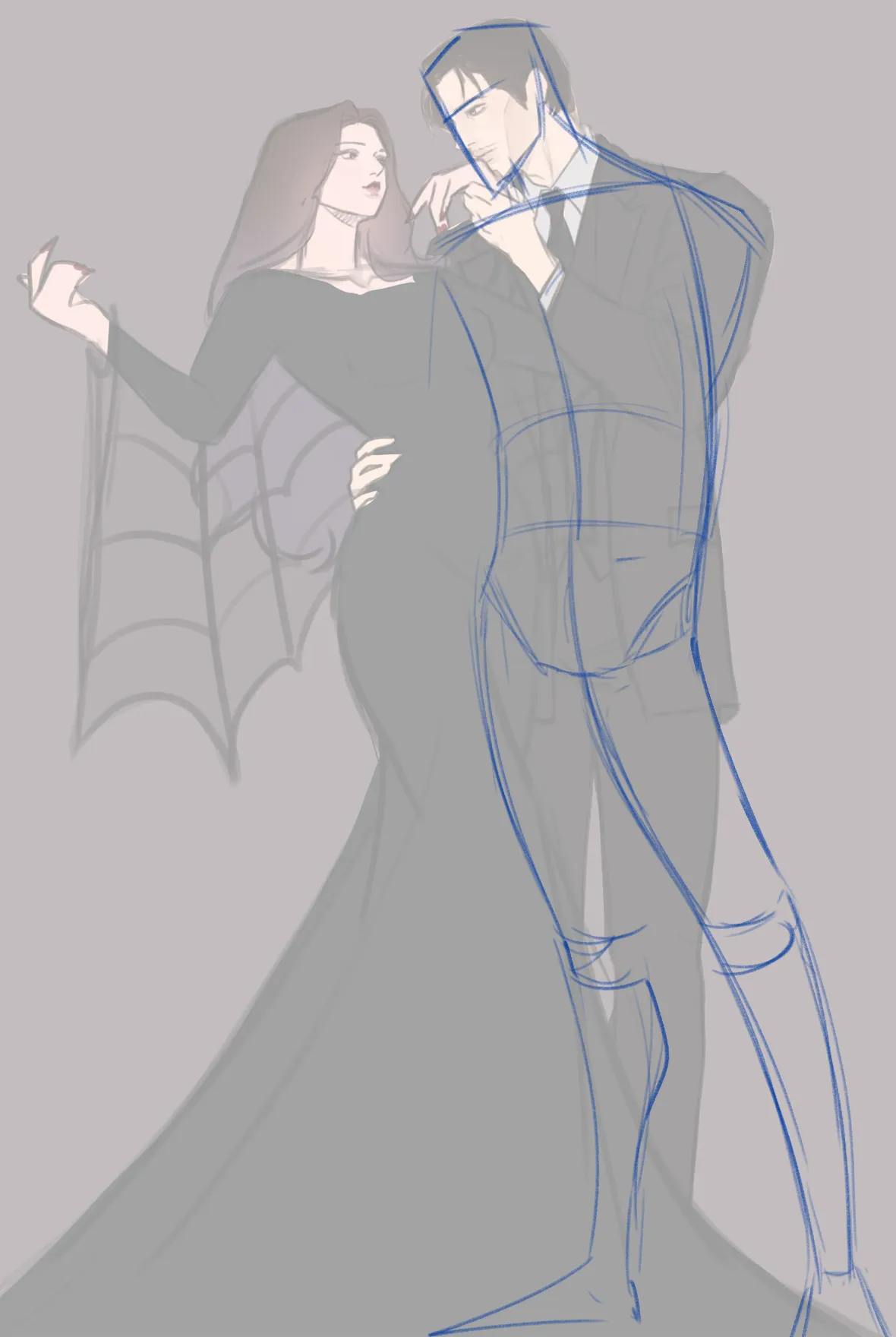 Bune x Tim Drake (Gomez and Morticia Addams)