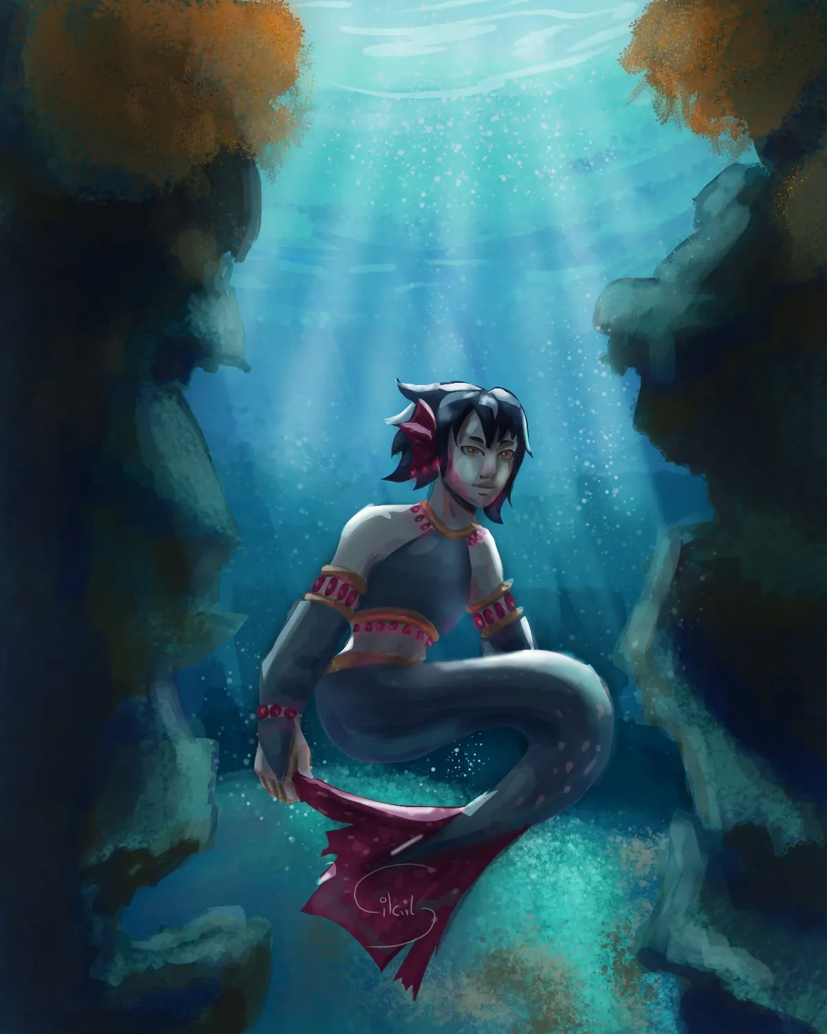 Mermay underwater