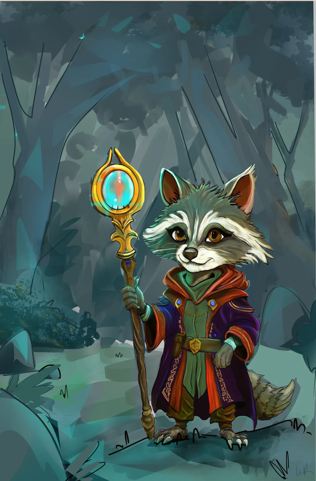 Raccon Mage