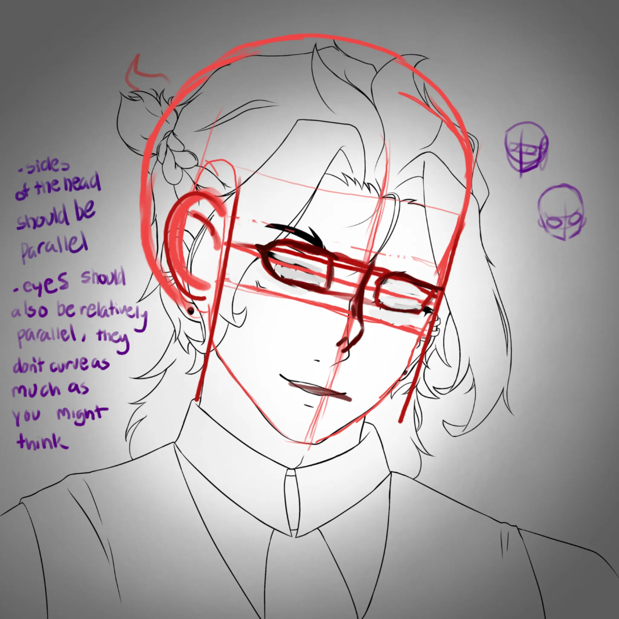 Trying to draw my late oc