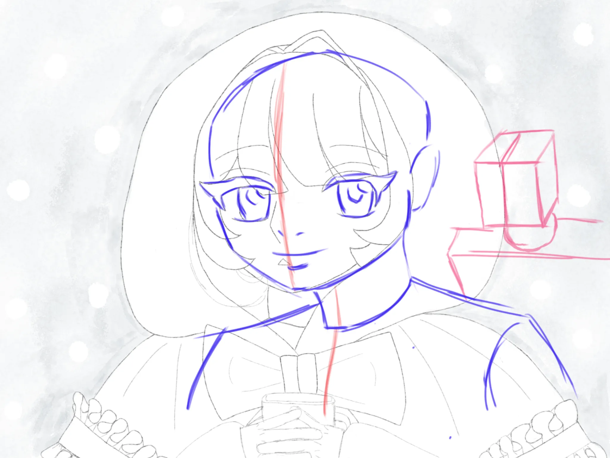 Unfinished artwork