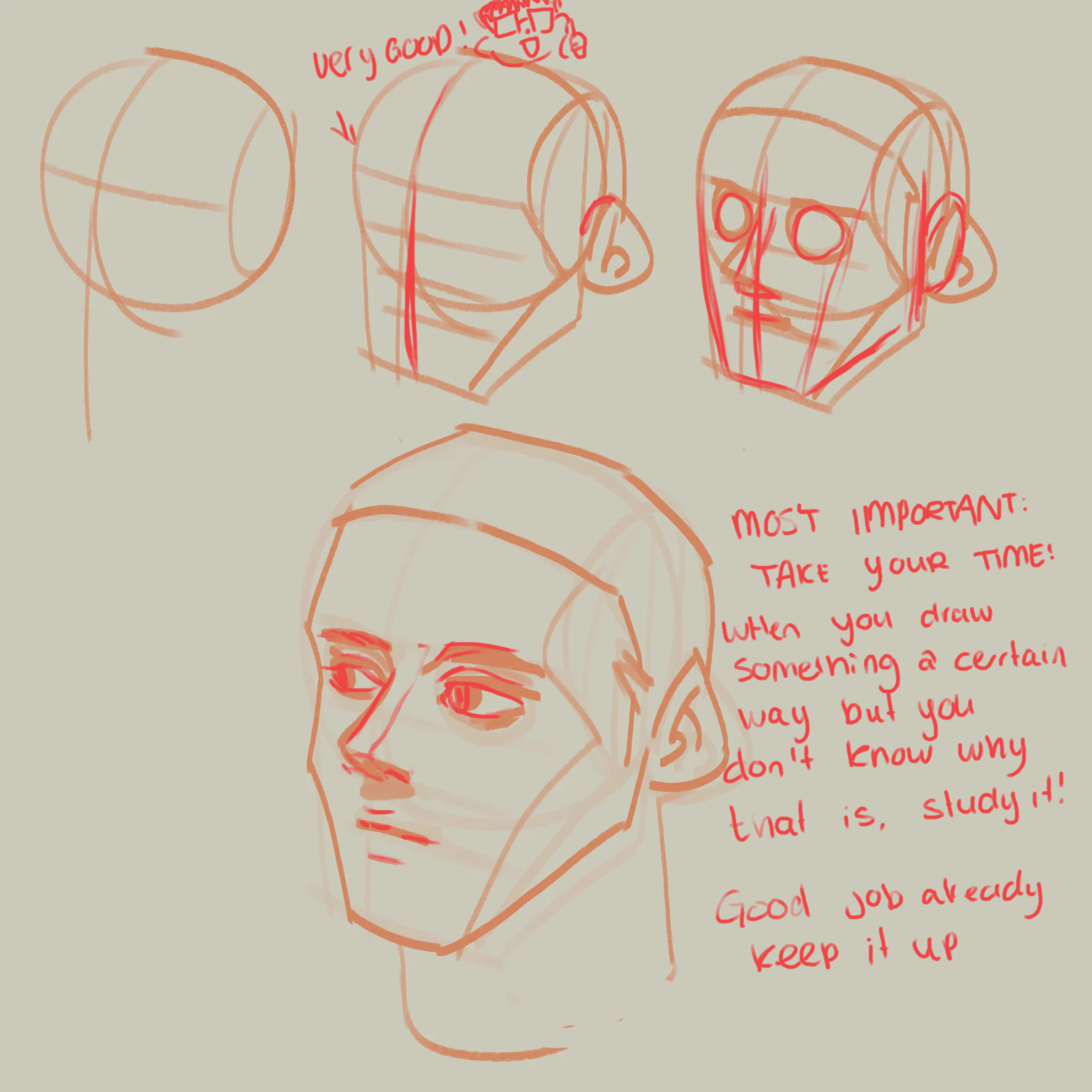 Head from imagination