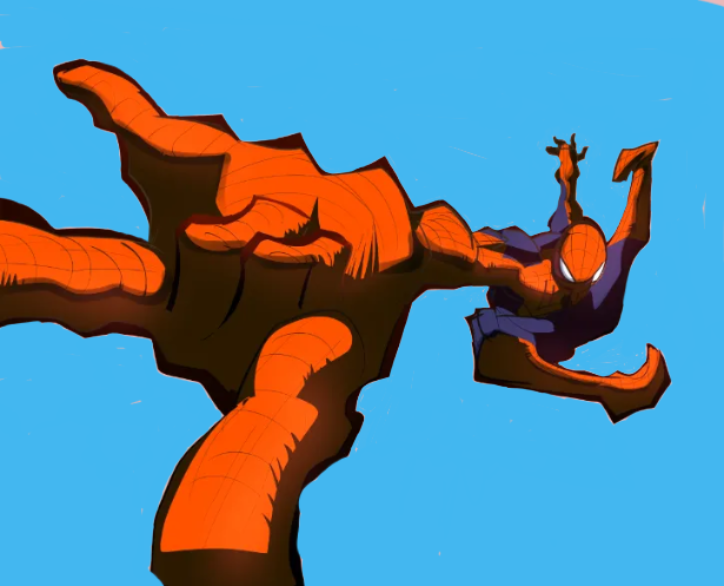 Spider-Man doing poses