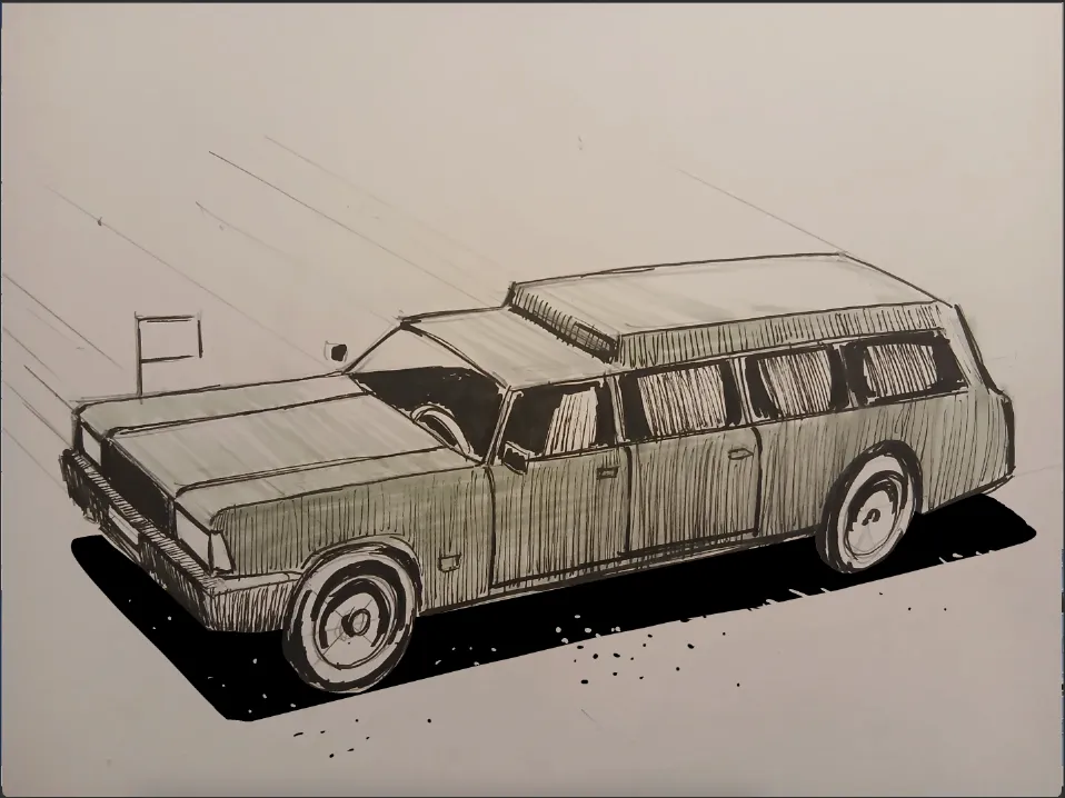 Car sketch