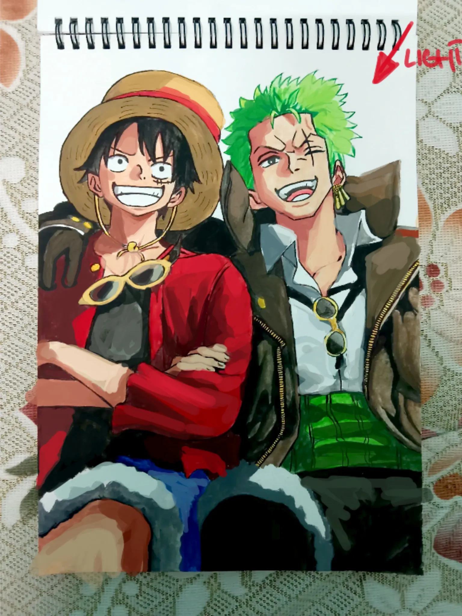 Luffy and zoro