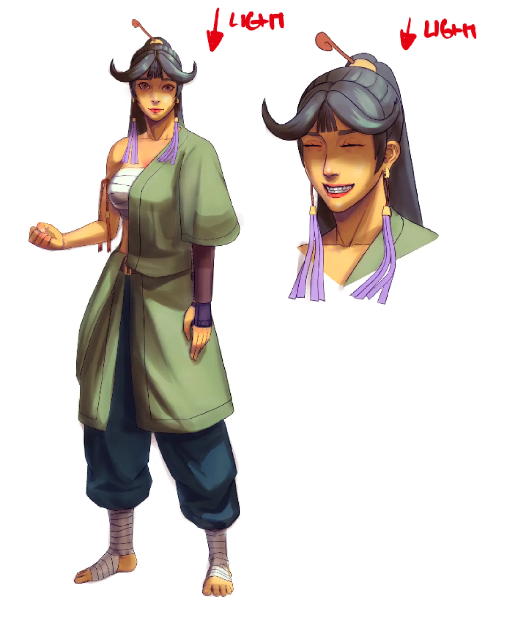 green tea monk