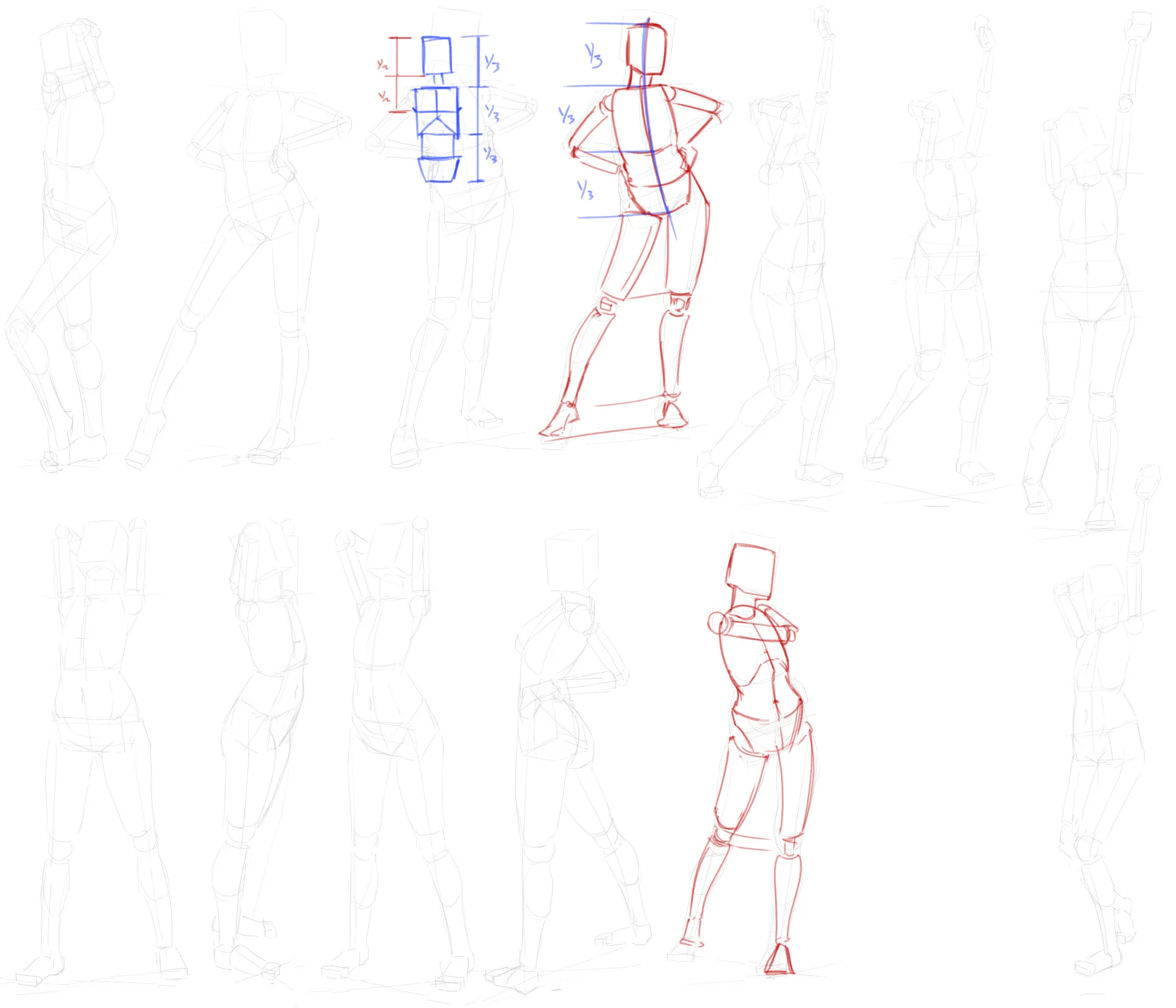 Figure drawing practice