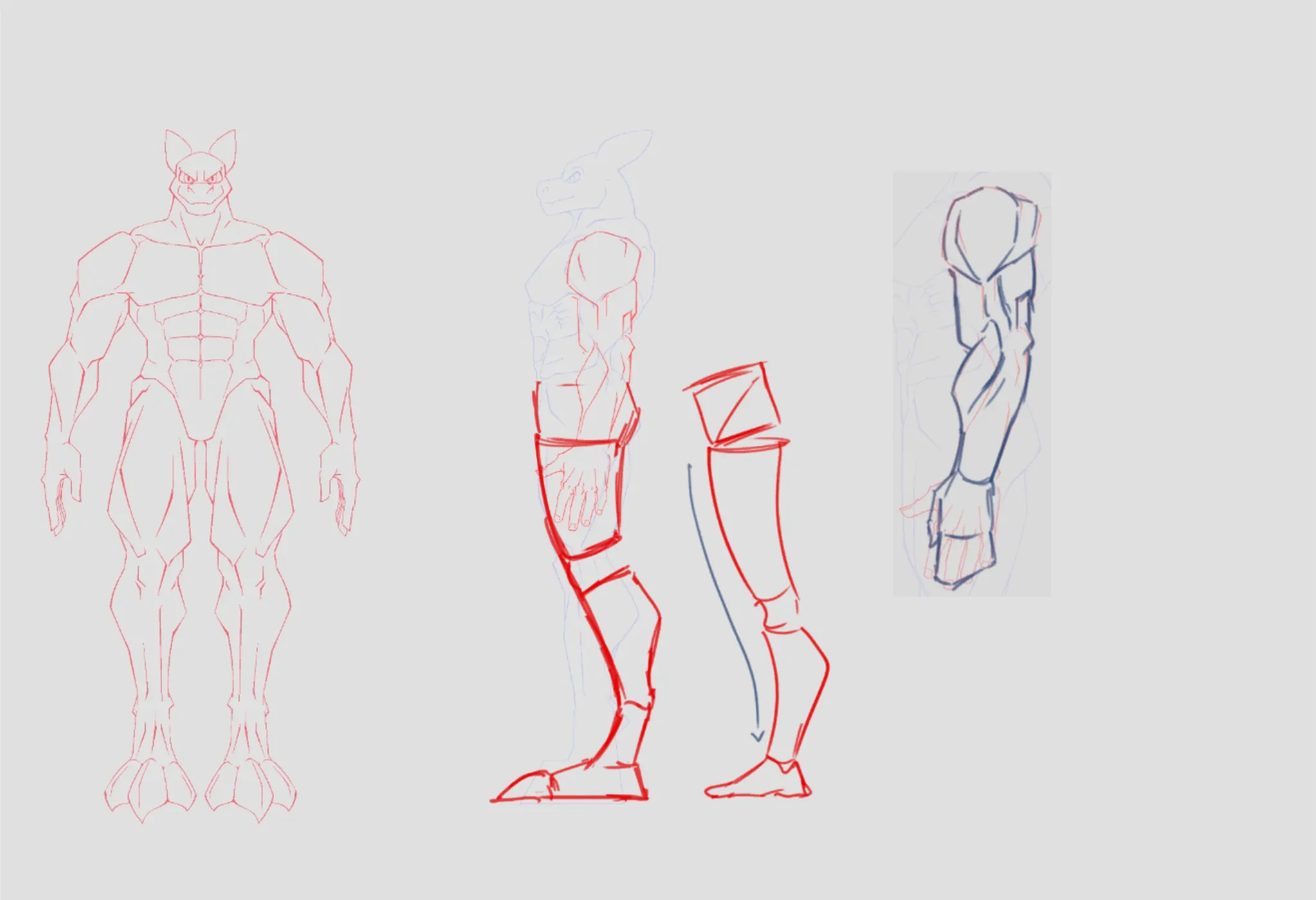 Model sheet trouble - arms