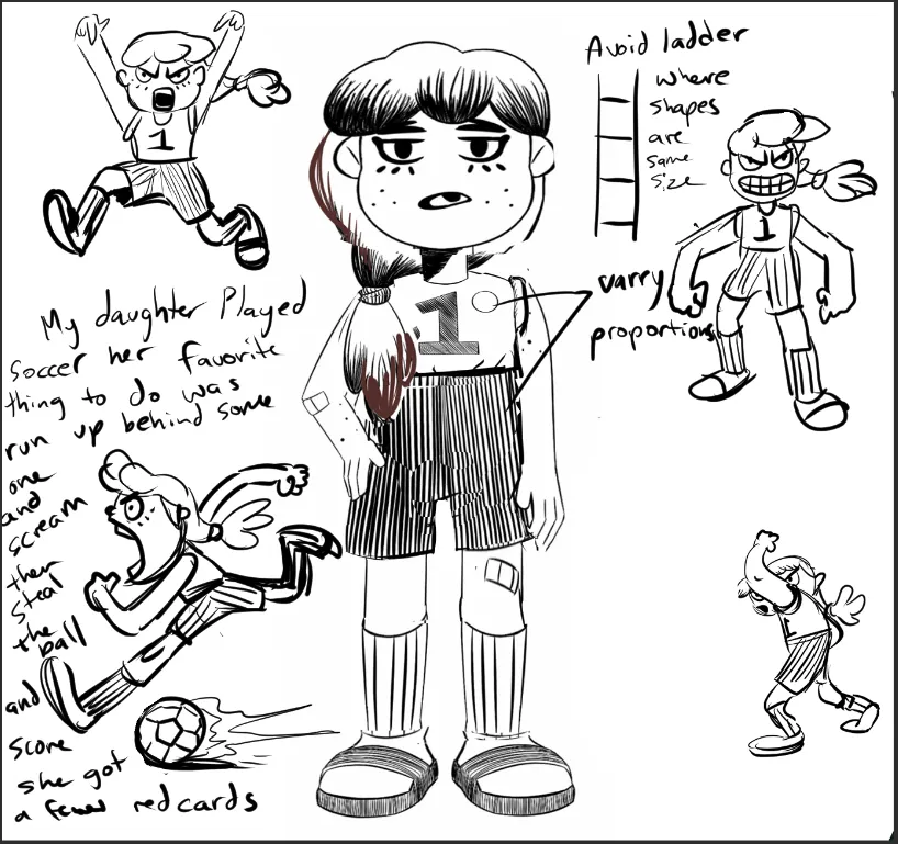 Soccer Player Character Design