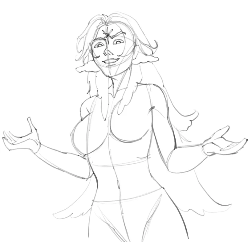 weird pose