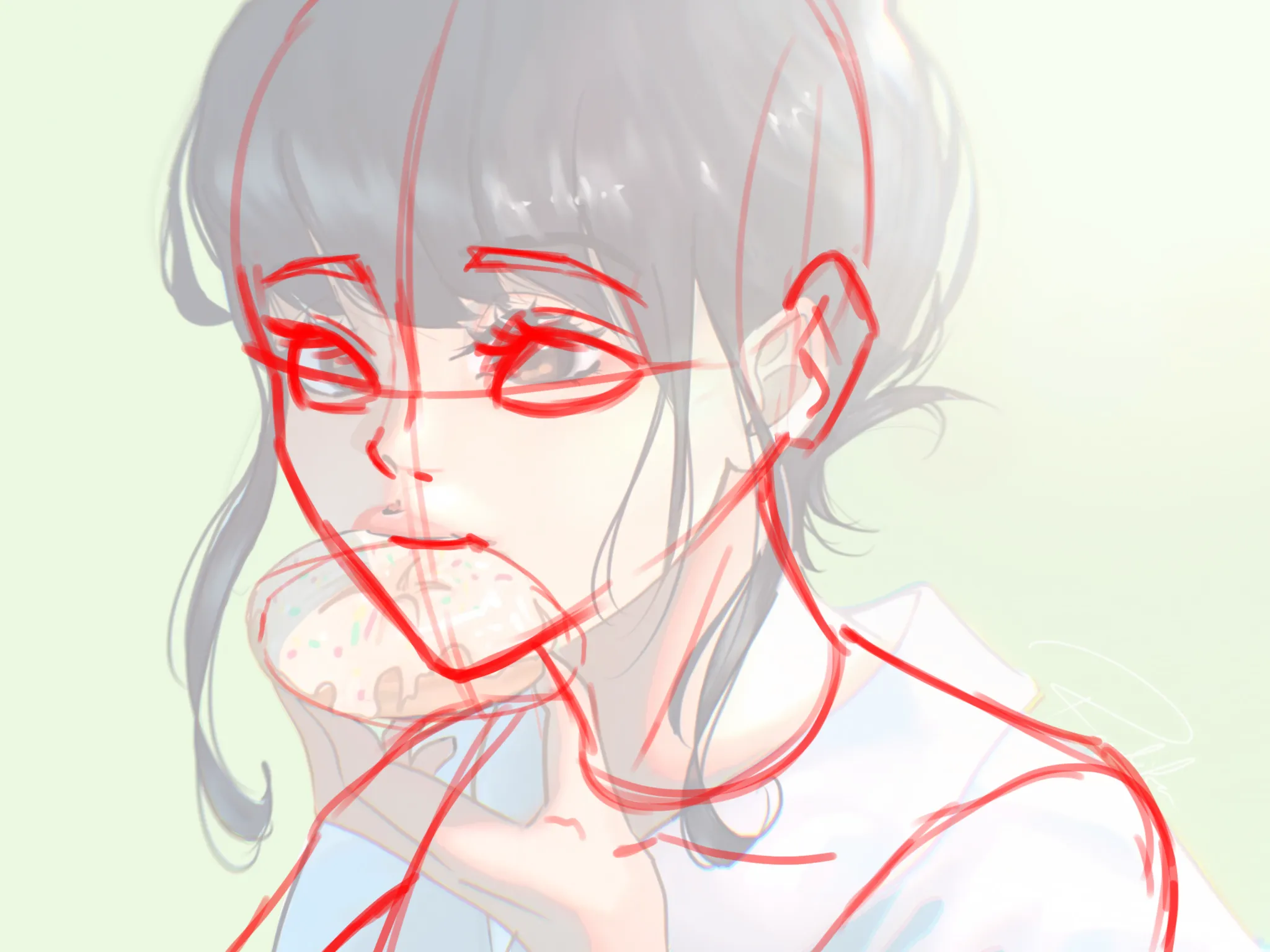 can someone explain anime hair shading step by step