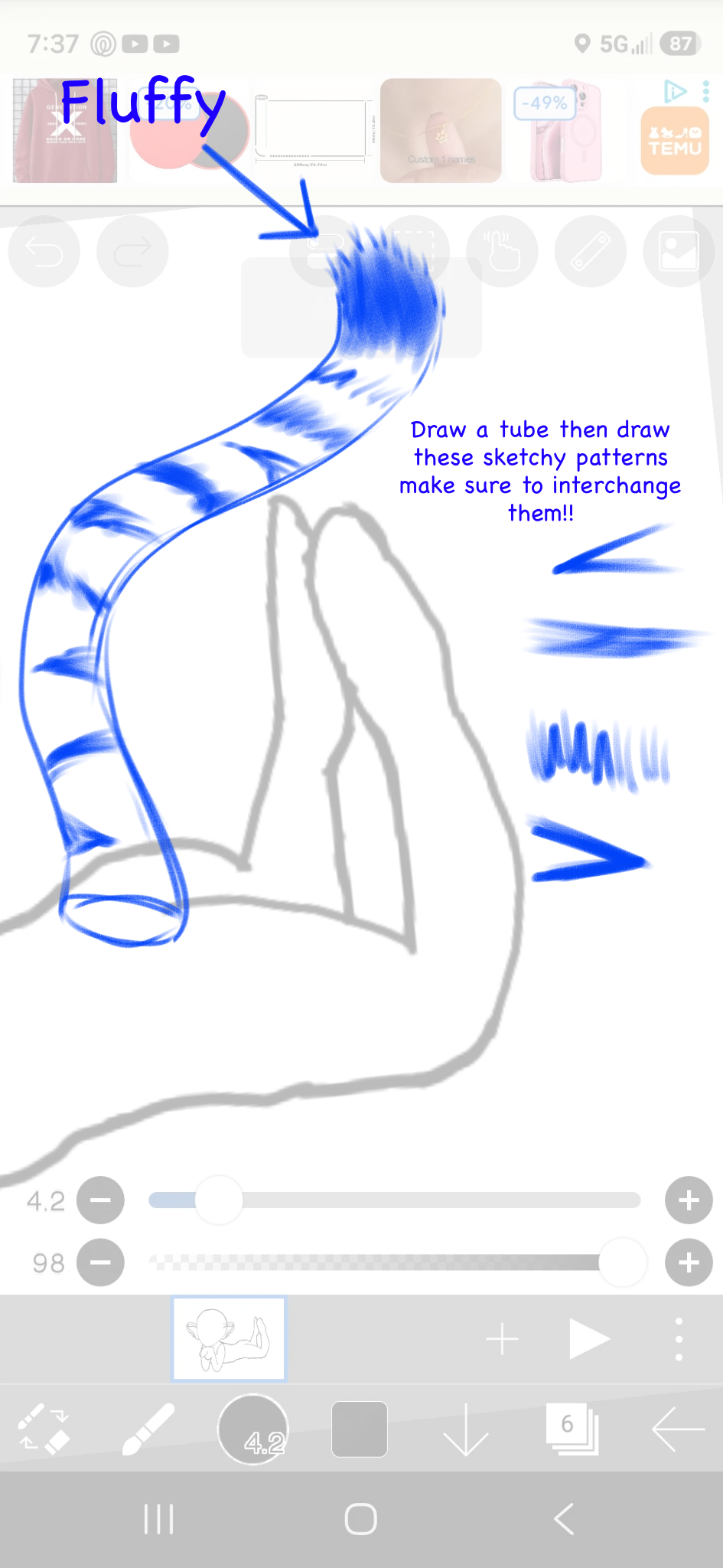 Help i want to add a tiger tail