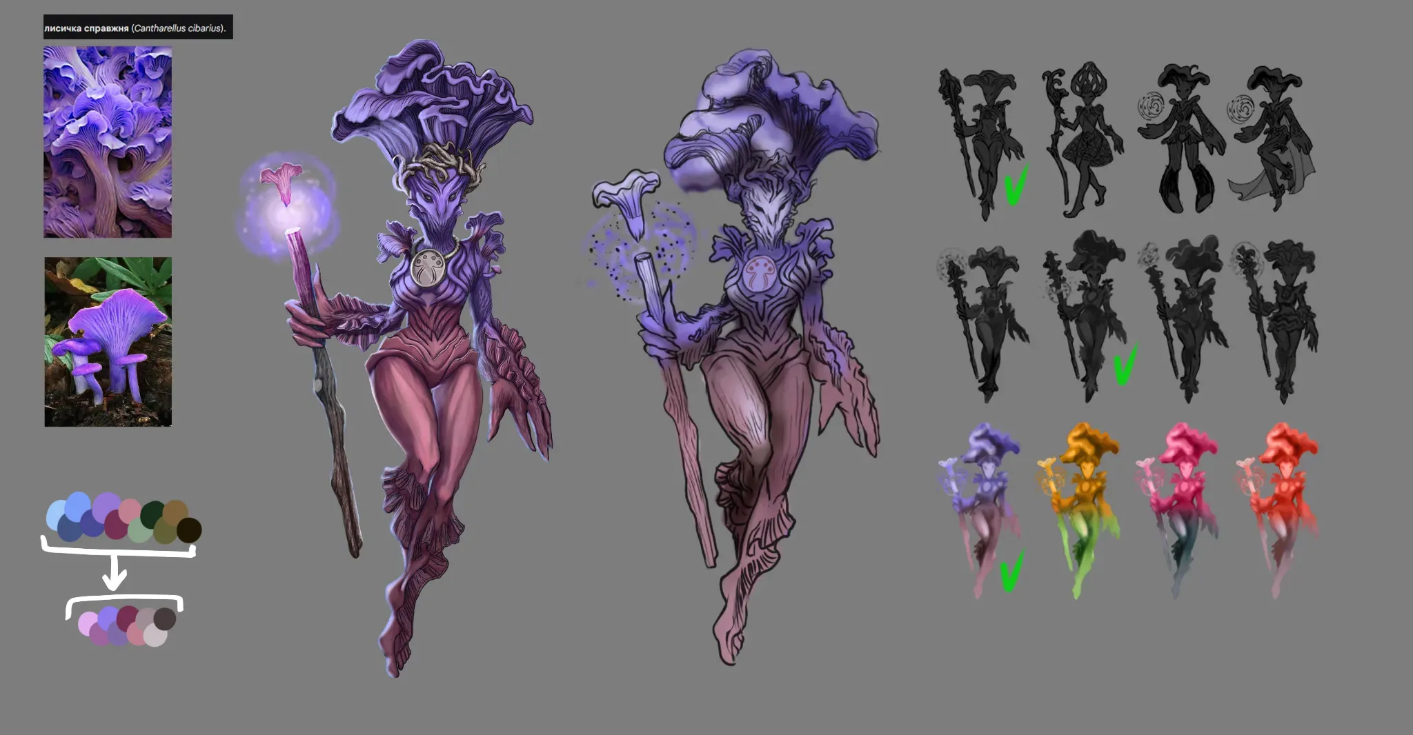 mushroom character concept