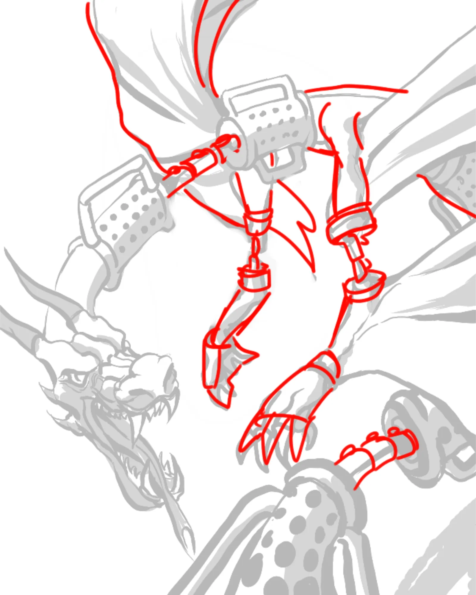 Mechdra- A mechanical dragon design