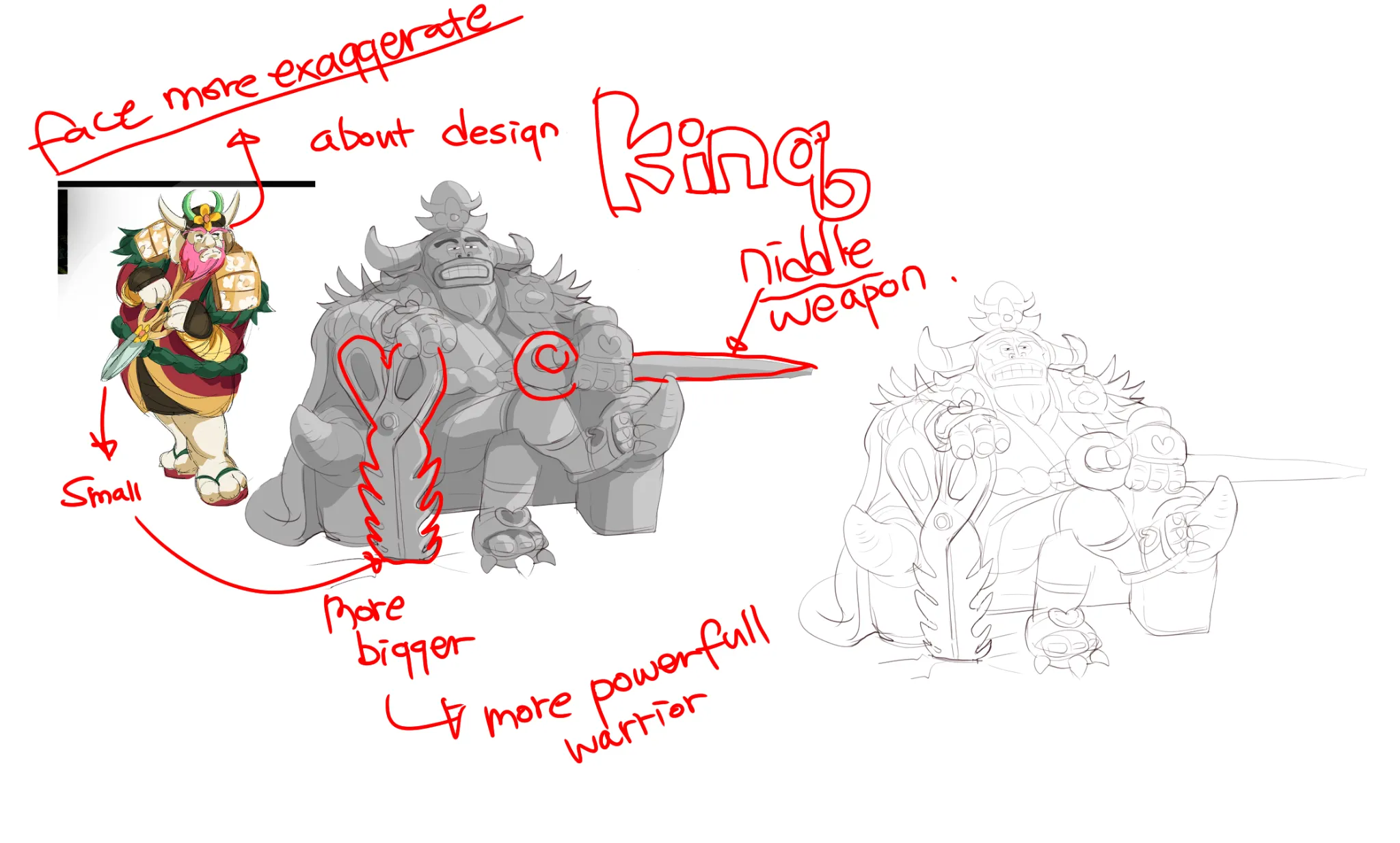 Flower king concept