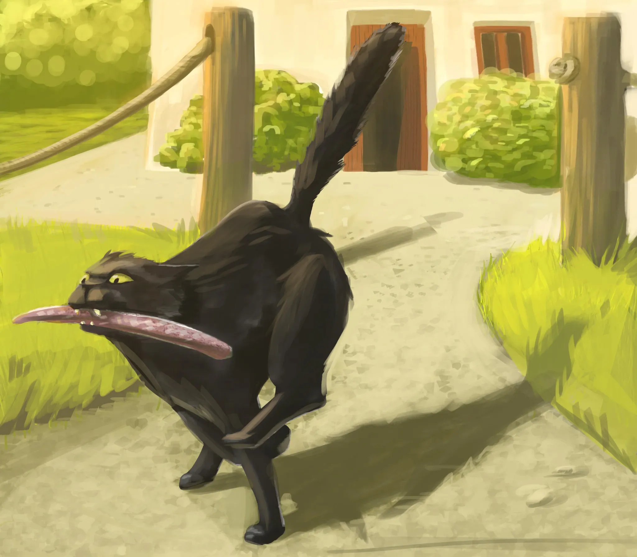 Memories of my thieving cat, a few months ago