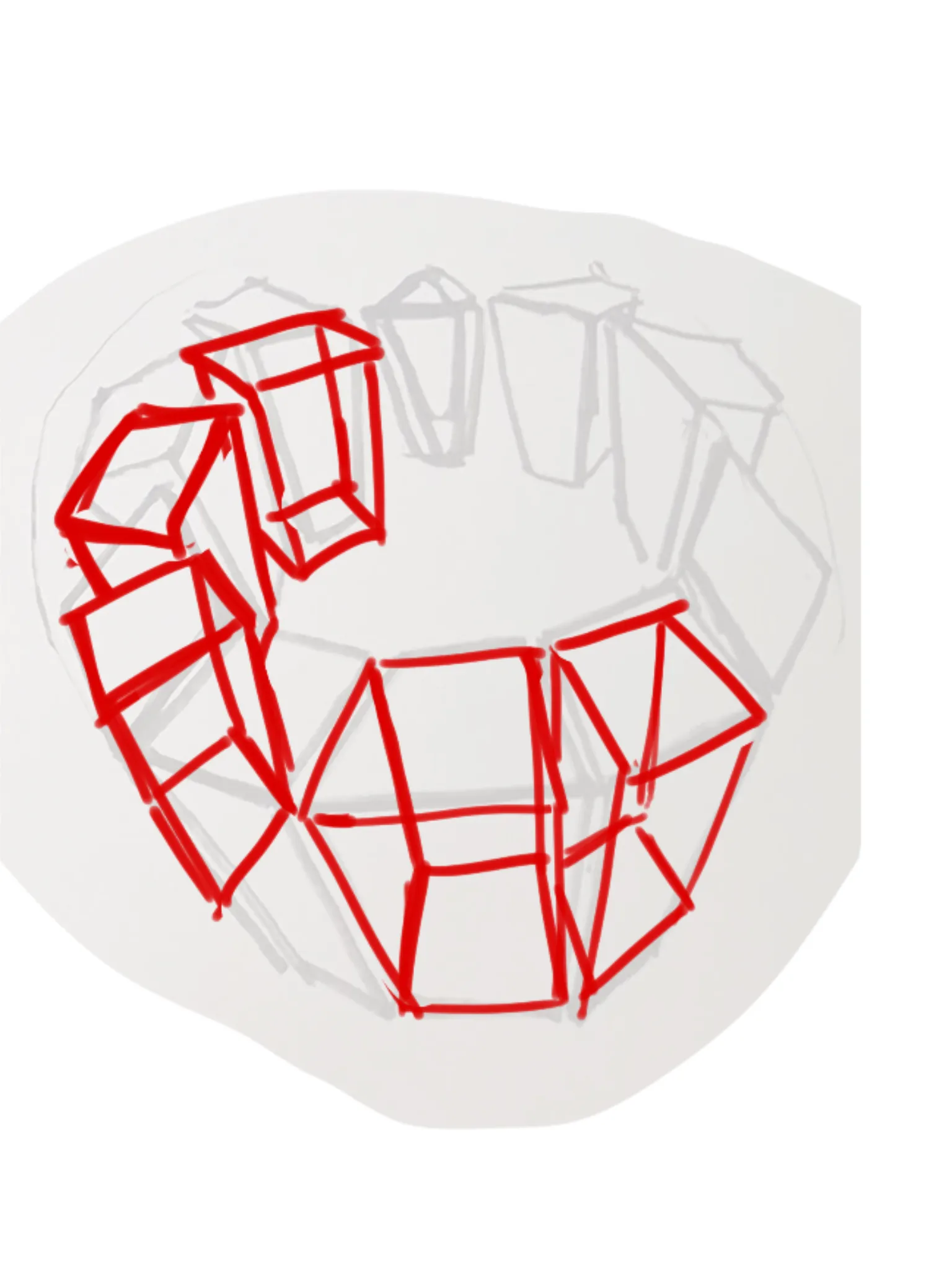 Boxes going around in a circle