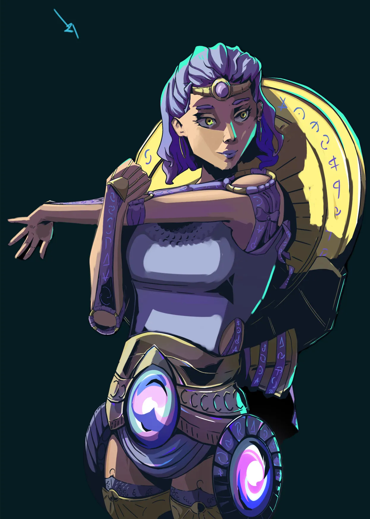 Gentle protector character concept