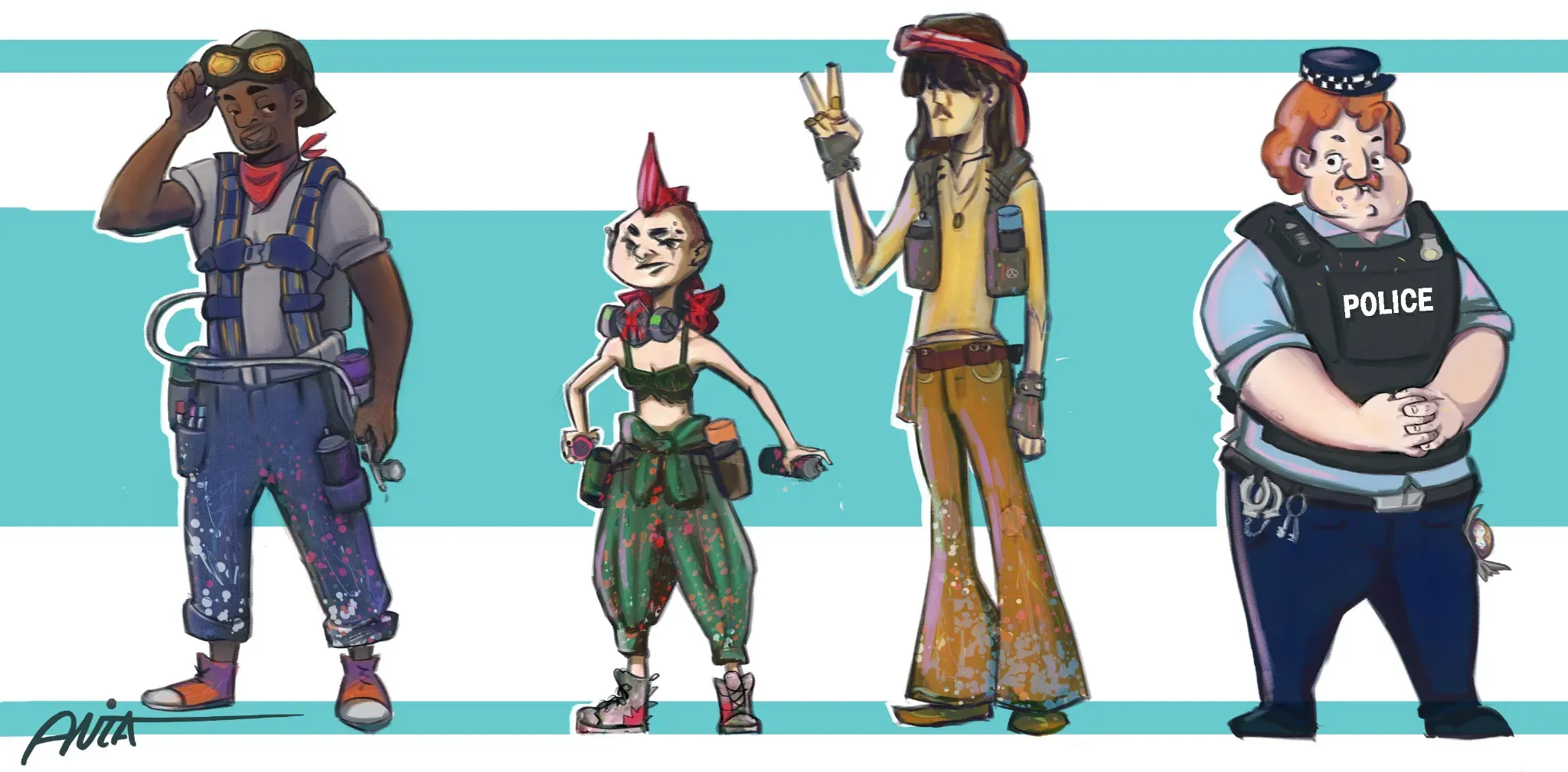 Graffitist Character Line Up