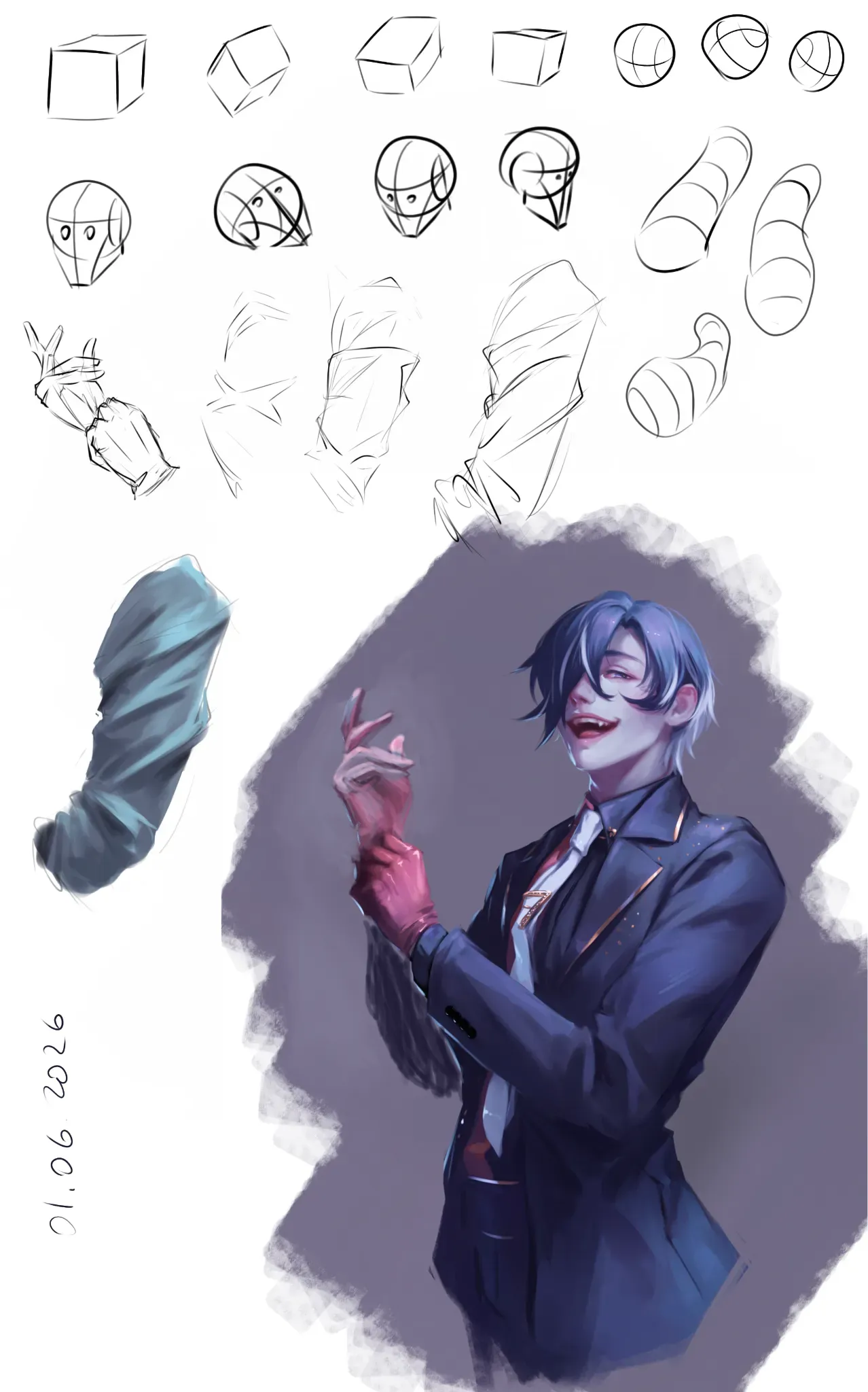 Daily sketch page, day 1