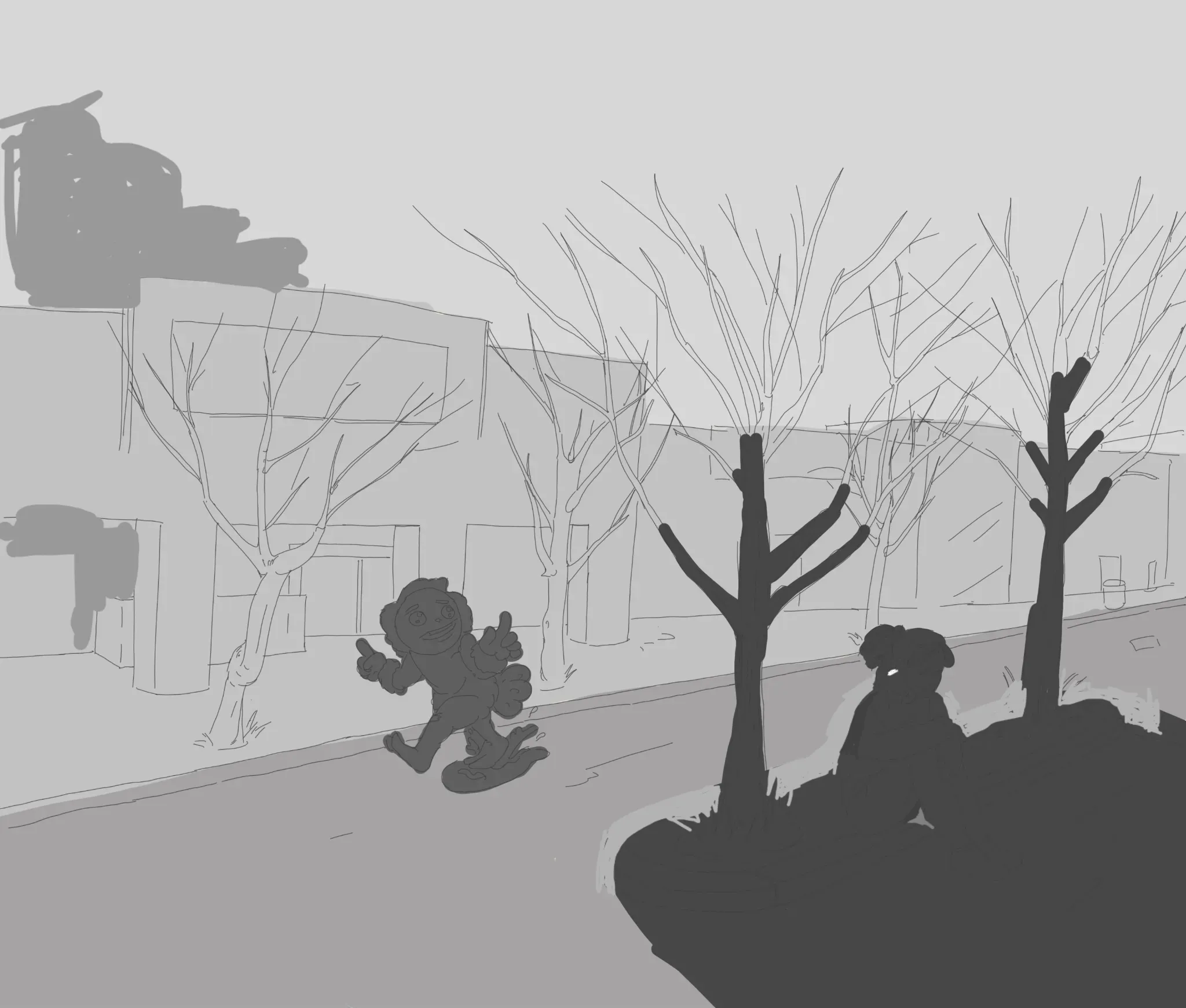 Sketch 06 - Girl in the fog