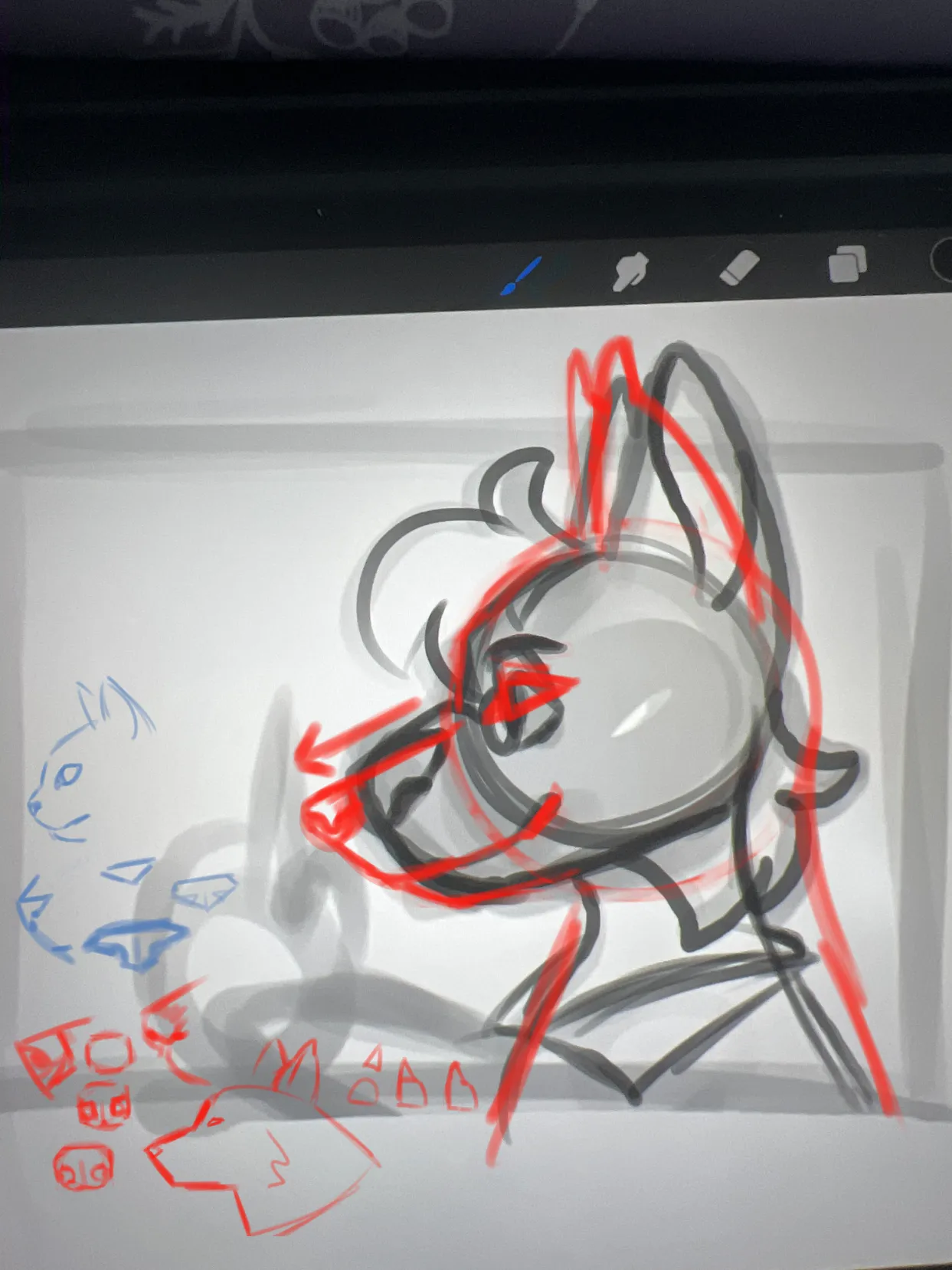 Working on a sketch, but it just doesn’t feel right