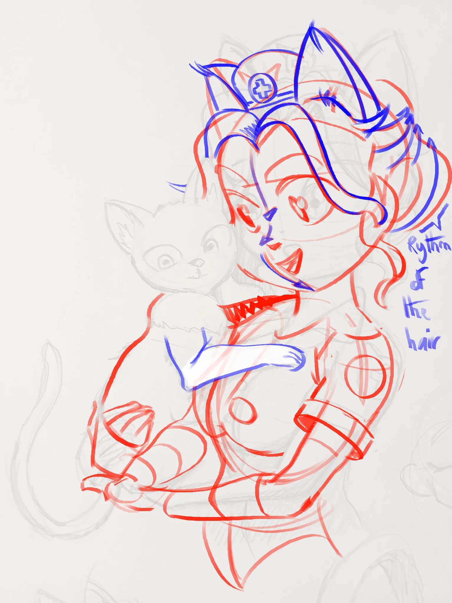 Pose with cat